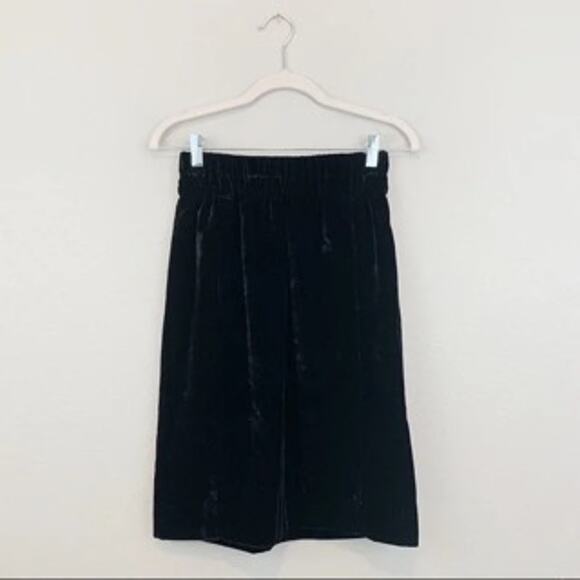 J. Crew Medium Velvet Pull-On Skirt Black - Picture 9 of 10